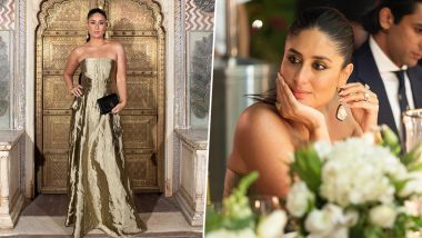 Kareena Kapoor Khan Sparkles in an Olive Briar Metallic Organza Evening Gown, Shares Gorgeous Pics On Insta!